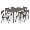 200 000193 7 Ariadne pakoworld PU chair in black shade black-chrome leg 43x63x96cmIndoor furniture > Chairs