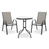 200 000305 10 Naoki pakoworld table metal black-pe gray-glass 160x90x78cmSPRING OFFERS