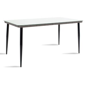 200 000355 2 3 Naoki dining set 7pcs pakoworld metal black pe gray.EASTER OFFERS