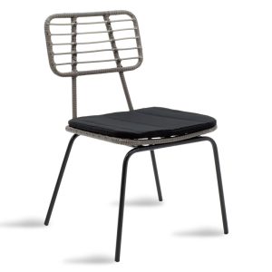 200 000355 3 3 Naoki dining set 7pcs pakoworld metal black pe gray.EASTER OFFERS