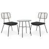 200 000375 5 Lounge set 3pcs Paula pakoworld metal-pe rattan brownOutdoor furniture > Garden lounge sets