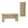 200 000715 4 Julita dining table set of 3 pakoworld MDF and beech wood in white-natural shade D60x73cmStudent Offers