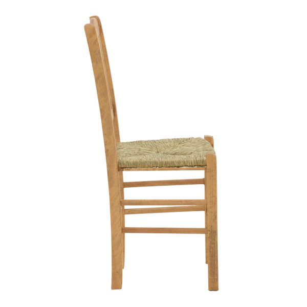 200 000747 3 4 Coffee shop chair with mat Dmnir-Charchie pakoworld solid beech wood polish walnut 41x42x92cmIndoor furniture > Chairs
