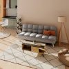 200 000893 1 Dining table Natali-Gaston pakoworld set of 3 in black-natural shade 80x80x75cmStudent Offers