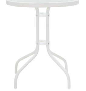 200 000919 2 4 Dining table Valor-Confidence B set of 3 pakoworld metal in white shade D60x70cmOutdoor furniture > Garden food table
