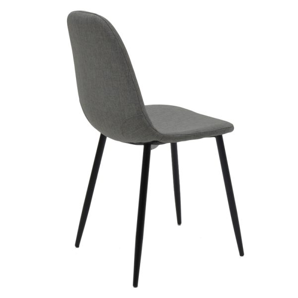 200 001059 2 6 Dining table Gustas-Bella pakoworld set of 5 pcs gray marble sintered stone-black metal 120x60x75cmIndoor furniture > Dinning sets