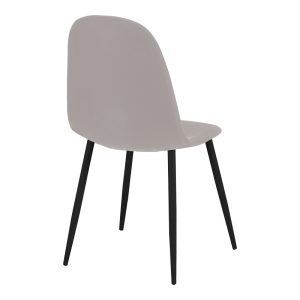 200 001062 2 5 Dining table Gustas-Bella C pakoworld set of 5 gray marble sintered stone-black metal 140x80x75cmIndoor furniture > Dinning sets