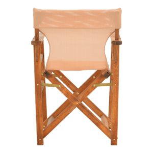 200 001079 4 9 Kompa pakoworld director's chair, solid beech wood, walnut - Nexus beige fabricOutdoor furniture > Garden armchairs