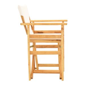 200 001086 2 6 Kompa pakoworld director's chair, solid beech wood, natural - Nexus ecrou fabricOutdoor furniture > Garden armchairs
