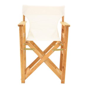 200 001086 3 6 Kompa pakoworld director's chair, solid beech wood, natural - Nexus ecrou fabricOutdoor furniture > Garden armchairs