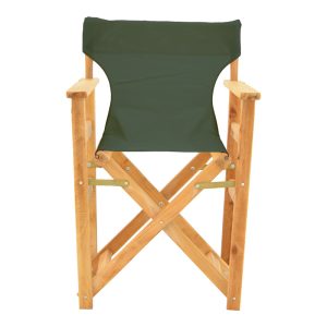 200 001088 3 6 Kompa pakoworld director's chair, solid beech wood, natural - Nexus dark green fabricOutdoor furniture > Garden armchairs