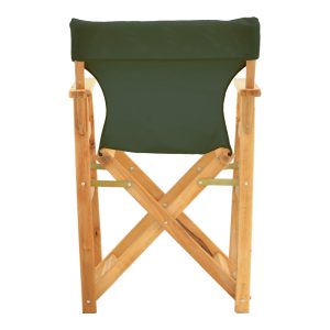 200 001088 4 6 Kompa pakoworld director's chair, solid beech wood, natural - Nexus dark green fabricOutdoor furniture > Garden armchairs