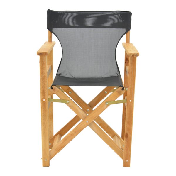 200 001089 3 6 Kompa pakoworld director's chair, solid beech wood, natural - Nexus dark black fabricOutdoor furniture > Garden armchairs
