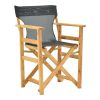 200 001089 9 Kompa pakoworld director's chair, solid beech wood, natural - Nexus beige fabricOutdoor furniture > Garden armchairs