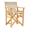 200 001090 9 Kompa pakoworld director's chair, solid beech wood, natural - Nexus dark green fabricOutdoor furniture > Garden armchairs