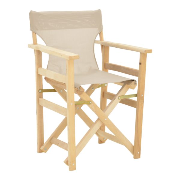 200 001092 10 Director's armchair frame Kompa pakoworld solid beech wood inpainted wood color 56.5x54x88cmOutdoor furniture > Garden armchairs