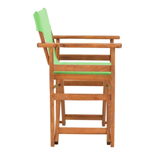 200 001099 2 2 Kompa pakoworld director's chair walnut solid beech wood and green fabricOutdoor furniture > Garden armchairs