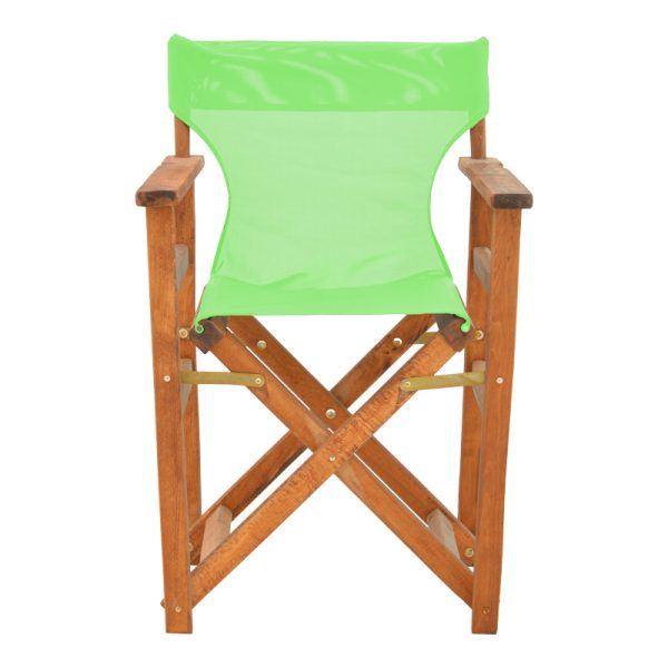 200 001099 3 2 Kompa pakoworld director's chair walnut solid beech wood and green fabricOutdoor furniture > Garden armchairs