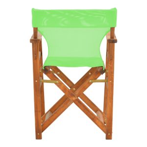 200 001099 4 2 Kompa pakoworld director's chair walnut solid beech wood and green fabricOutdoor furniture > Garden armchairs