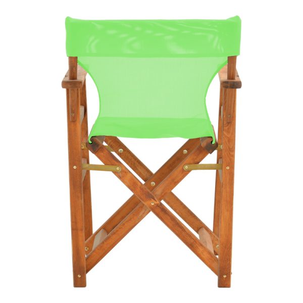 200 001099 4 2 Kompa pakoworld director's chair walnut solid beech wood and green fabricOutdoor furniture > Garden armchairs