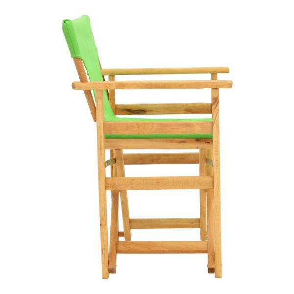 200 001106 2 5 Kompa pakoworld director's chair natural color solid beech wood and green fabricOutdoor furniture > Garden armchairs