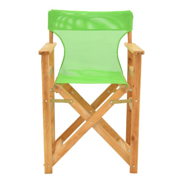 200 001106 3 5 Kompa pakoworld director's chair natural color solid beech wood and green fabricOutdoor furniture > Garden armchairs