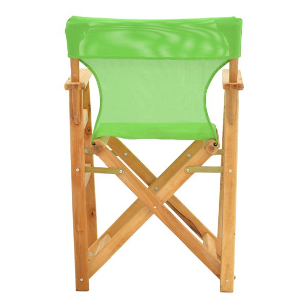 200 001106 4 5 Kompa pakoworld director's chair natural color solid beech wood and green fabricOutdoor furniture > Garden armchairs
