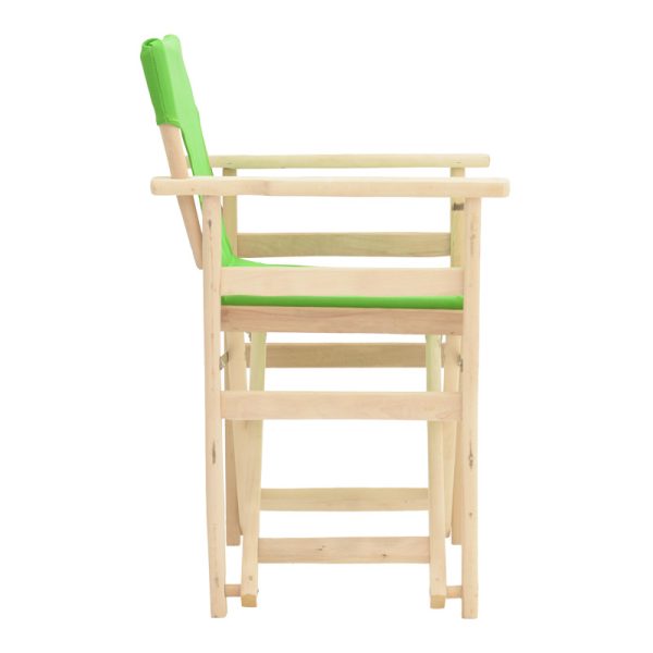 200 001113 2 4 Kompa pakoworld director's chair inpainted wood color solid beech wood and green fabricOutdoor furniture > Garden armchairs