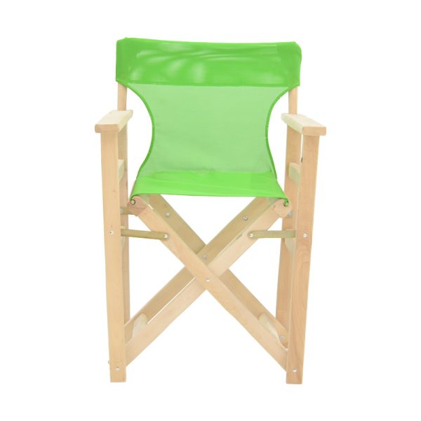 200 001113 3 4 Kompa pakoworld director's chair inpainted wood color solid beech wood and green fabricOutdoor furniture > Garden armchairs