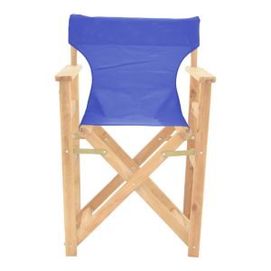200 001115 3 6 Kompa pakoworld director's chair inpainted wood color solid beech wood and blue fabricOutdoor furniture > Garden armchairs