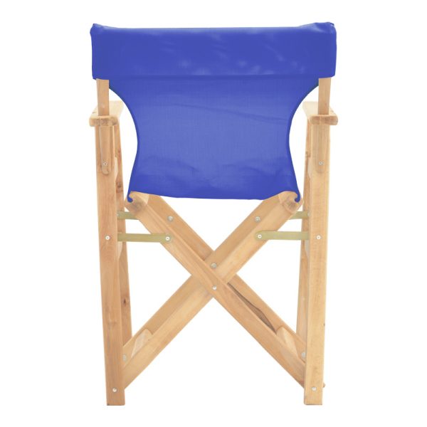 200 001115 4 6 Kompa pakoworld director's chair inpainted wood color solid beech wood and blue fabricOutdoor furniture > Garden armchairs