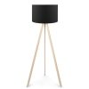 202 000006 9 Floor lamp PWL-1059 pakoworld Ε27 walnut-beige D38x140cmLighting > Floor