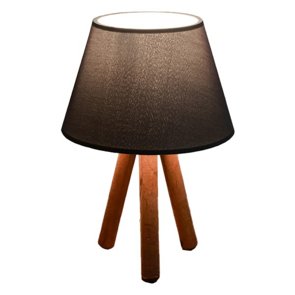 202 000029 4 Table lamp PWL-1071 pakoworld Ε27 black-walnut D22x32cmLighting > Table