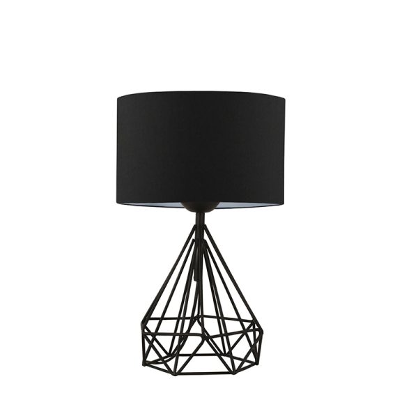 202 000045 5 Table lamp PWL-1079 pakoworld E27 black D24x41cmLighting > Table