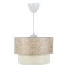 202 000057 11 Table lamp PWL-1071 pakoworld Ε27 beige brown-walnut D22x32cmLighting > Table