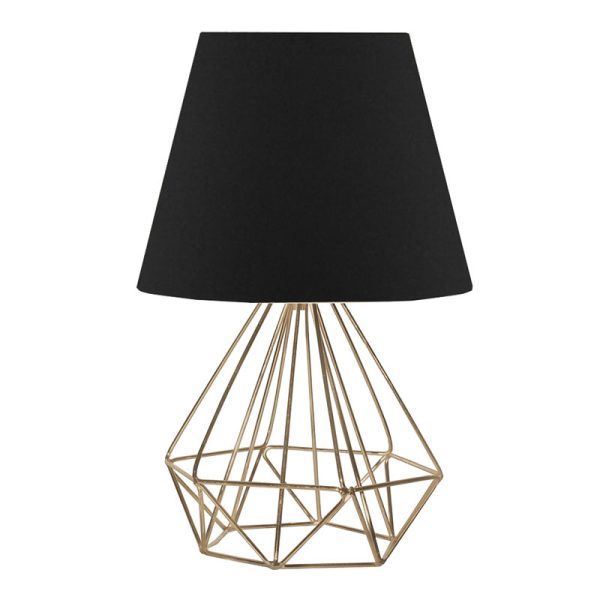 202 000096 2 Table lamp PWL-1143 pakoworld E27 black-golden D22x37cmLighting > Table