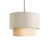 202 000120 10 3-light ceiling light Kasper pakoworld E27 black-gold D30x79cmLighting > Ceiling