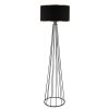 202 000142 3 Table lamp Sherini pakoworld metal and fabric in black color 22x22x33cmLighting > Table