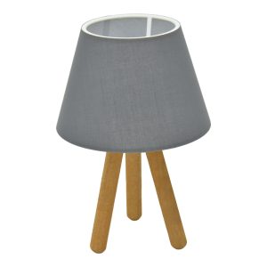 202 000156 2 6 Table lamp PWL-1071 pakoworld Ε27 grey-walnut D22x32cmLighting > Table