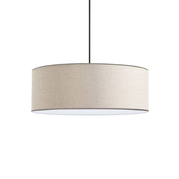202 000160 2 Rufio pakoworld E27 ceiling lamp in brown-cream shade D50x20cmLighting > Ceiling