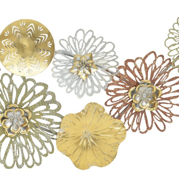 209 000005 2 2 Wall decoration Tutsi Inart metal colorful 102.9x5.1x43.2cmDecoration > Decorations > Wall Decorations