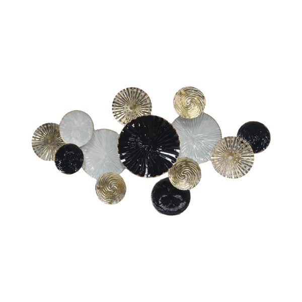 209 000011 3 Wall decoration Faim Inart metal in gold, black and white shade 111.1x5.7x58.4cmDecoration > Decorations > Wall Decorations