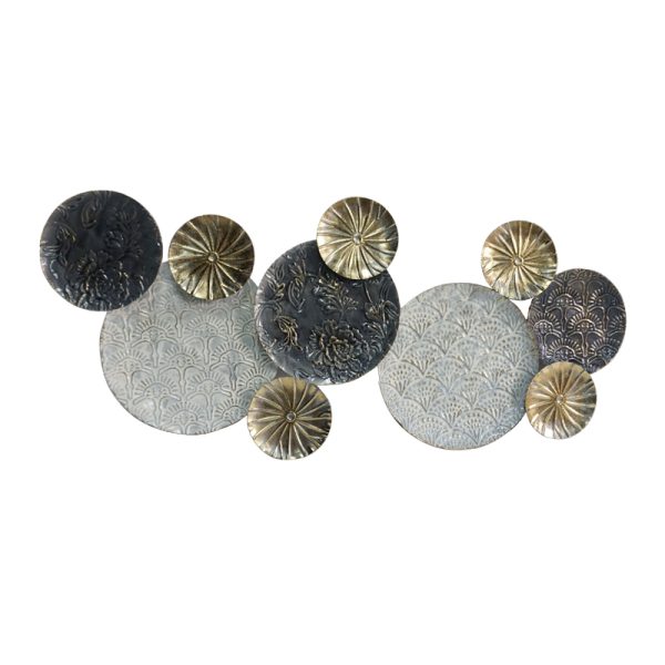 209 000012 3 Wall decoration Apto Inart metal colorful 102.2x3.2x45.1cmDecoration > Decorations > Wall Decorations
