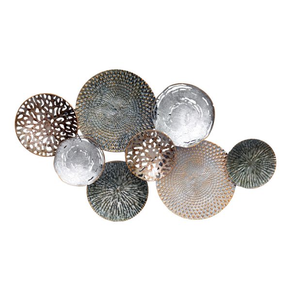 209 000014 10 Wall decoration Lorenzo Inart metal colorful 103.5x5.1x59.1cmDecoration > Decorations > Wall Decorations
