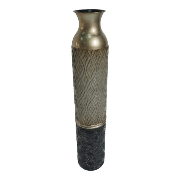 209 000017 6 Decorative vase Raptonal Inart metal colorful D14x75.6cmDecoration > Decorations