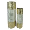 209 000025 10 Decorative vase Raptonal Inart metal colorful D14x75.6cmDecoration > Decorations
