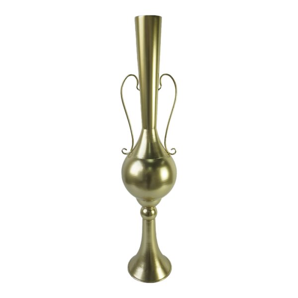 209 000028 5 Decorative vase Hra Inart metal in gold shade D20.3x94cmHOT DEALS