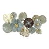 209 000030 2 Wall decoration Tropana II Inart metal in gold and white shade 31x2.5x90.2cmDecoration > Decorations > Wall Decorations