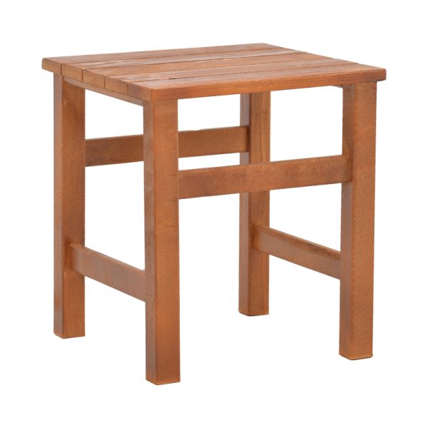 211 000018 5 Summrine pakoworld beach table solid beech wood in walnut color 40x40x45cmOutdoor furniture > Coffee tables