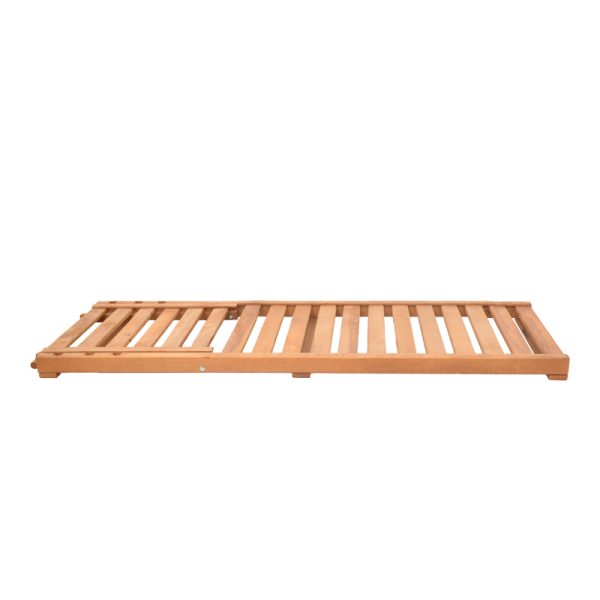 211 000020 3 2 Deckchair Specta pakoworld solid beech wood in walnut color 60x190x50cmOutdoor furniture > Sunbeds